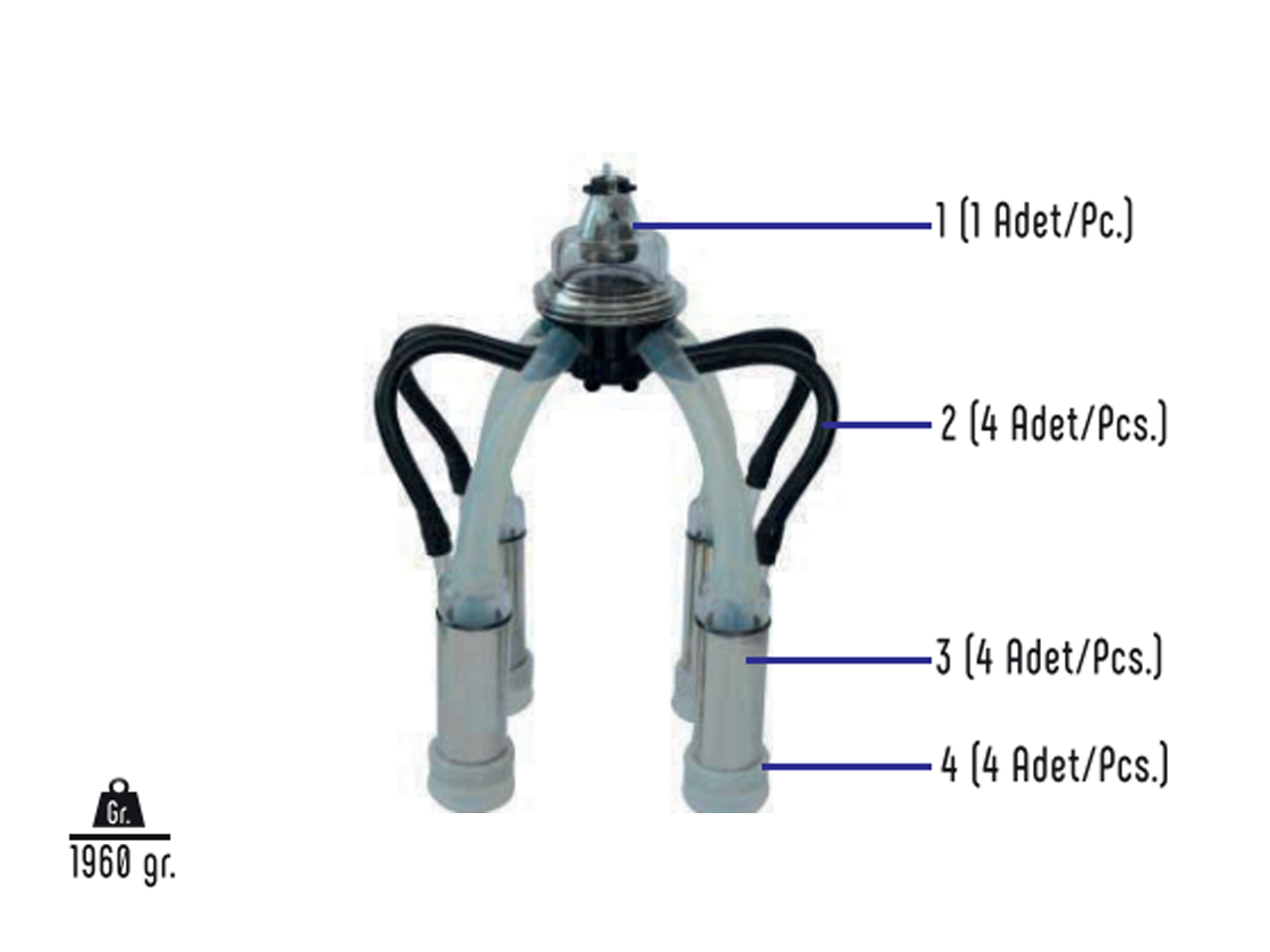 160cc Sağım Başlığı (Silikon)